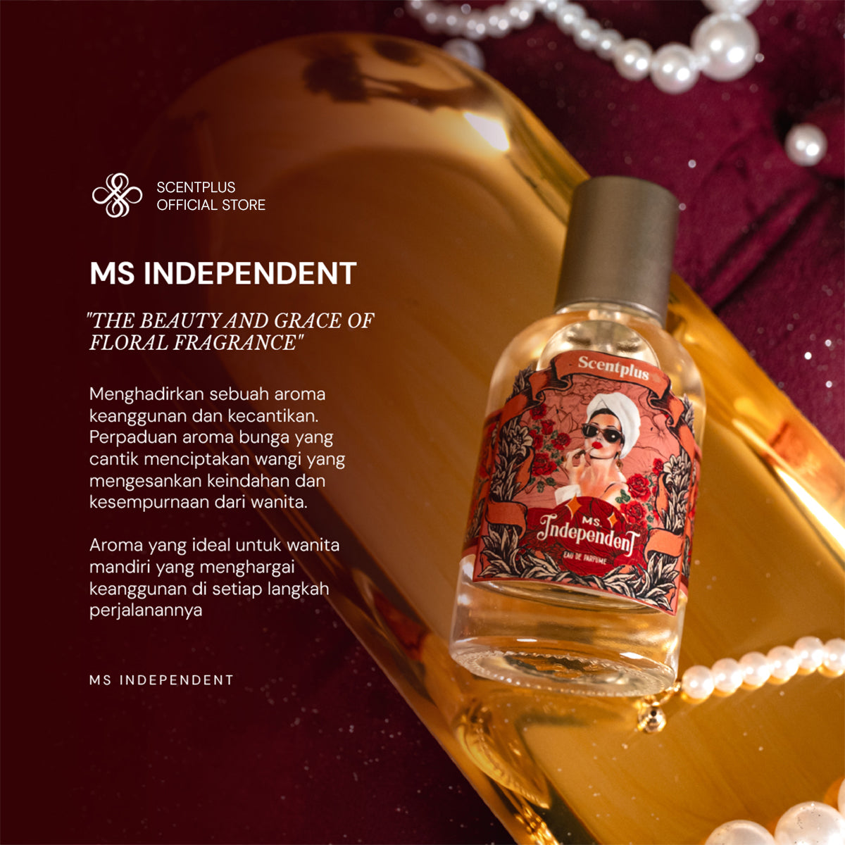 Scentplus Miss Independent Eau de Parfum – Floral & Powdery
