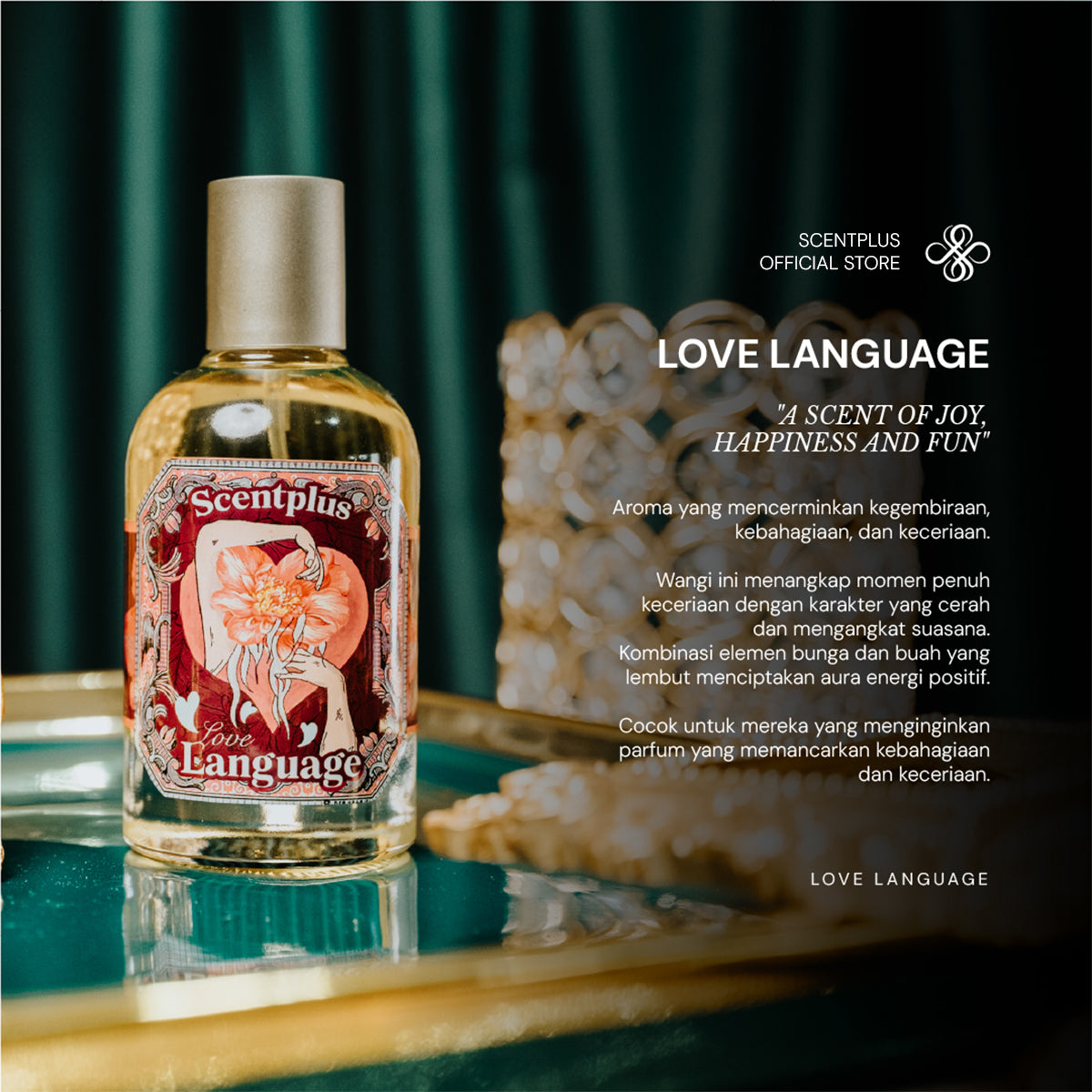 Scentplus Love Language Eau de Parfum – Fresh Fruity Floral
