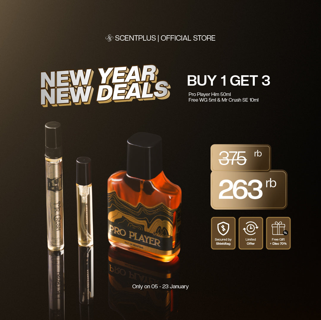 BUY 1 GET 3 - Beli Him 50ml FREE Warm Greatness 5ml & Mr Crush SE 10ml - New Year, New Deals