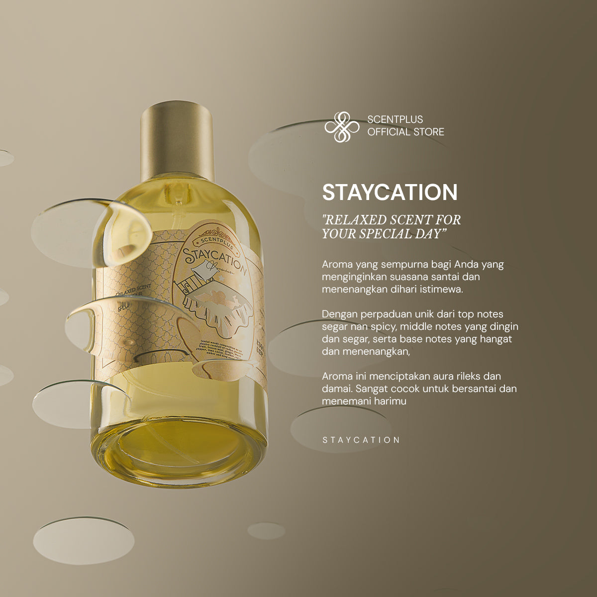 Staycation Eau De Parfume - Scentplus Parfum Pria